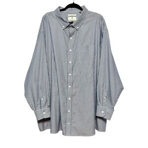 Oak Hill Wrinkle Free Striped Button Down Shirt‎ Mens 4XL Classiccore Workwear